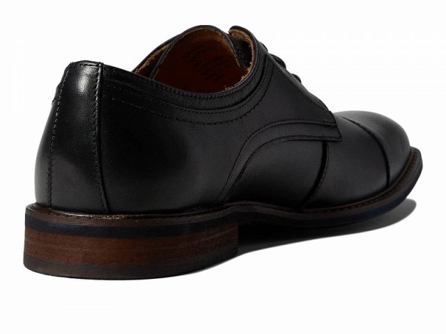 Steve Madden スティーブマデン メンズ 男性用 シューズ 靴 オックスフォード 紳士靴 通勤靴 Navin Black Leather【送料無料】