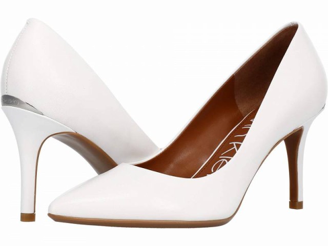 Calvin Klein カルバンクライン レディース 女性用 シューズ 靴 ヒール Gayle Pump White【送料無料】