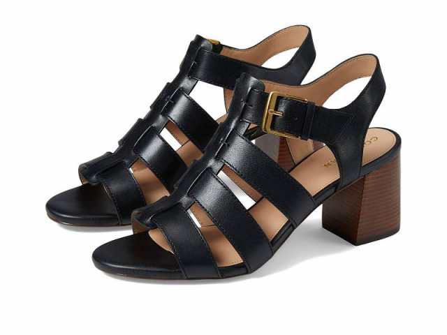 Cole Haan コールハーン レディース 女性用 シューズ 靴 ヒール Josie Fisherman Sandal 65 mm Black Leather【送料無料】