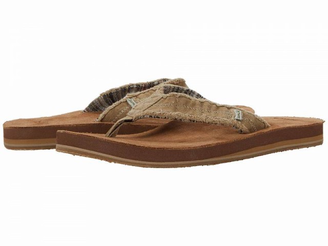  Sanuk Fraid Not Khaki 14 D