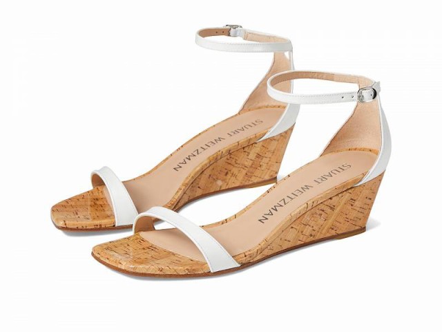 Stuart Weitzman スチュアートワイツマン レディース 女性用 シューズ 靴 ヒール Nudistcurve 50 Wedge White【送料無料】