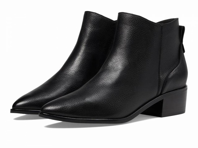 Cole Haan コールハーン レディース 女性用 シューズ 靴 ブーツ アンクル ショートブーツ Vayda Bootie Black Leather【送料無料】