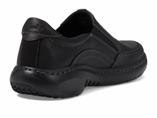 Clarks クラークス メンズ 男性用 シューズ 靴 ローファー Clarkspro Step Black Leather【送料無料】