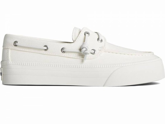 Sperry スペリー レディース 女性用 シューズ 靴 ローファー ボートシューズ Bahama 3.0 Platform White【送料無料】