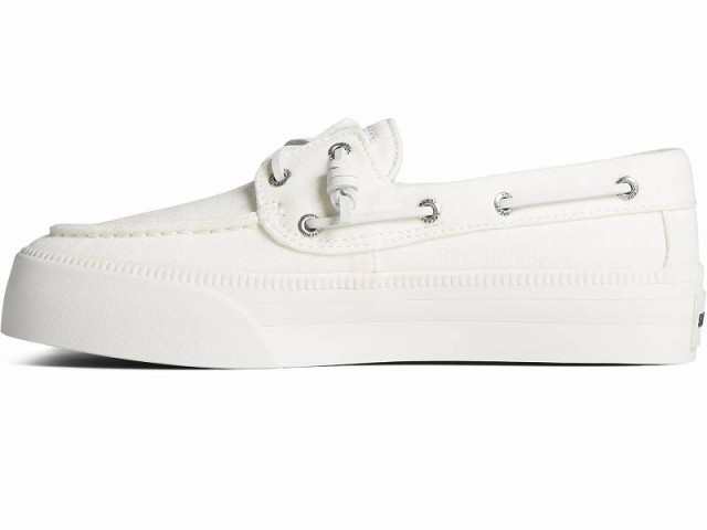 Sperry スペリー レディース 女性用 シューズ 靴 ローファー ボートシューズ Bahama 3.0 Platform White【送料無料】