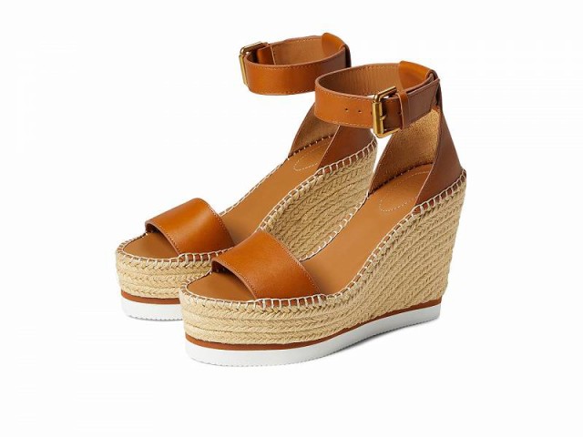 See by Chloe シー by クロエ レディース 女性用 シューズ 靴 ヒール Glyn Espadrille Wedge Tan【送料無料】