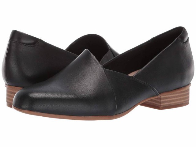 Clarks クラークス レディース 女性用 シューズ 靴 ローファー ボートシューズ Juliet Palm Black Leather【送料無料】