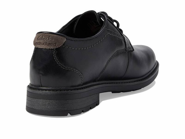 Clarks クラークス メンズ 男性用 シューズ 靴 オックスフォード 紳士靴 通勤靴 Un Shire Low Black Leather【送料無料】