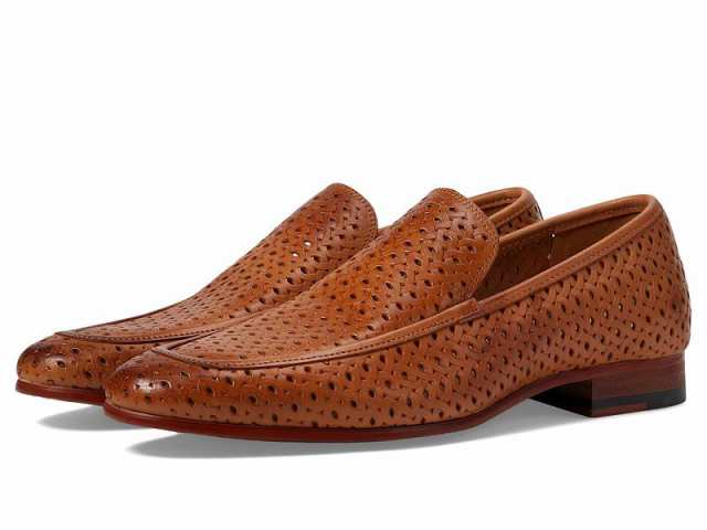 Stacy Adams ステーシーアダムス メンズ 男性用 シューズ 靴 ローファー Winden Perfed Slip-On Loafer Natural【送料無料】