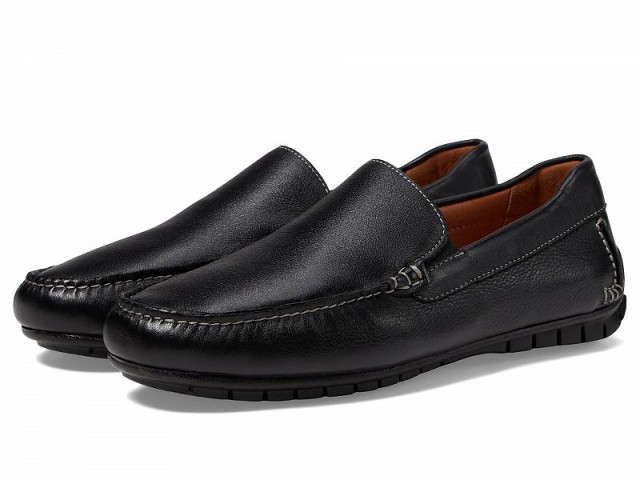 Johnston and Murphy ジョーンストンアンドマーフィー メンズ 男性用 シューズ 靴 ローファー Cort Moc Venetian Black Full【送料無料】