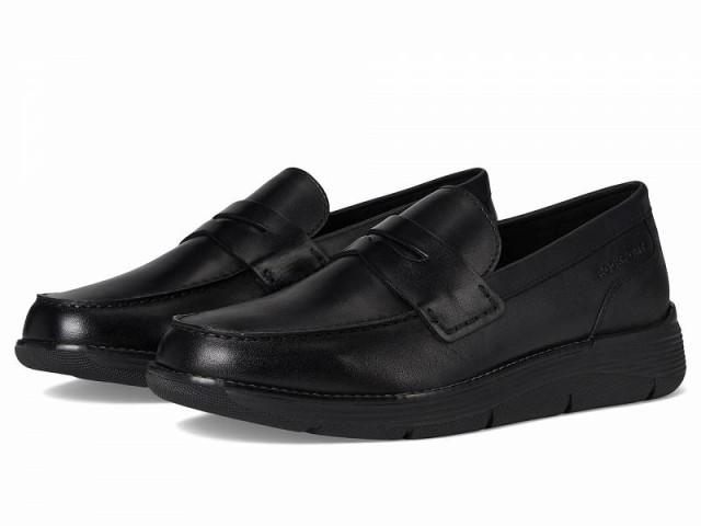 Rockport ロックポート メンズ 男性用 シューズ 靴 ローファー Liam Black Leather【送料無料】