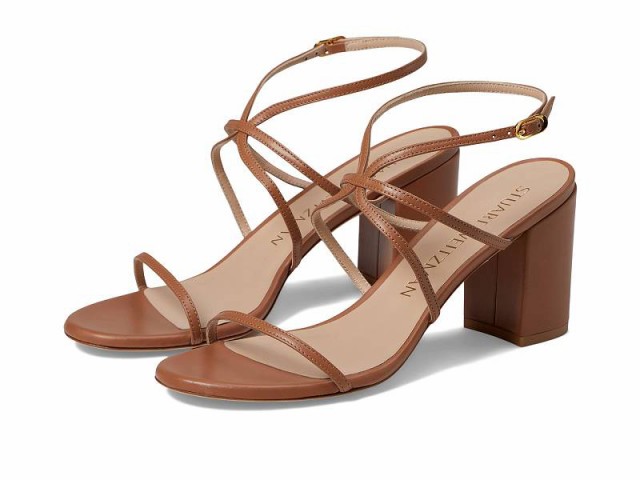 Stuart Weitzman スチュアートワイツマン レディース 女性用 シューズ 靴 ヒール Barelythere 75 Block Sandal Tan【送料無料】