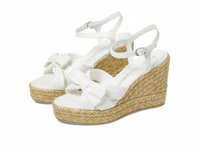 Stuart Weitzman スチュアートワイツマン レディース 女性用 シューズ 靴 ヒール Sofia Espadrille Wedge White【送料無料】