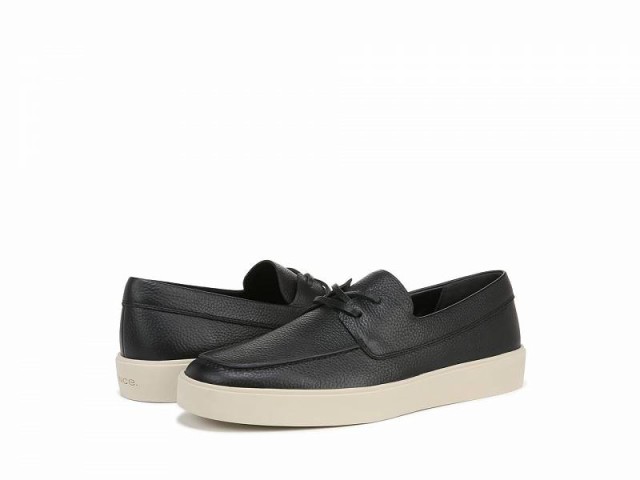 Vince ヴィンス メンズ 男性用 シューズ 靴 ローファー Todd Slip-On Casual Loafers Black Leather【送料無料】