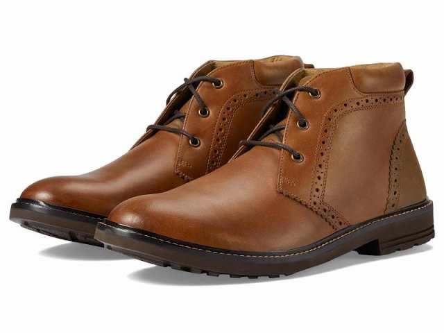 Nunn Bush ナンブッシュ メンズ 男性用 シューズ 靴 ブーツ チャッカブーツ Ozark 2.0 Plain Toe Chukka Leather Boot Tan【送料無料】