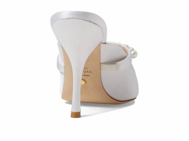 Stuart Weitzman スチュアートワイツマン レディース 女性用 シューズ 靴 ヒール Goldie 100 Mule White【送料無料】