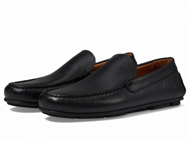 Allen Edmonds アレン エドモンズ メンズ 男性用 シューズ 靴 ローファー Santiago Slip On Drivers Black Leather【送料無料】