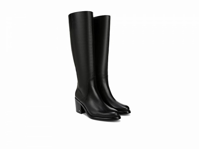 Sam Edelman サムエデルマン レディース 女性用 シューズ 靴 ブーツ ロングブーツ Soyer Black Leather【送料無料】