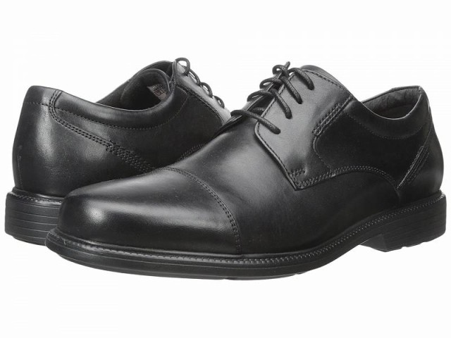 Rockport ロックポート メンズ 男性用 シューズ 靴 オックスフォード 紳士靴 通勤靴 Charles Road Cap Toe Oxford Black【送料無料】