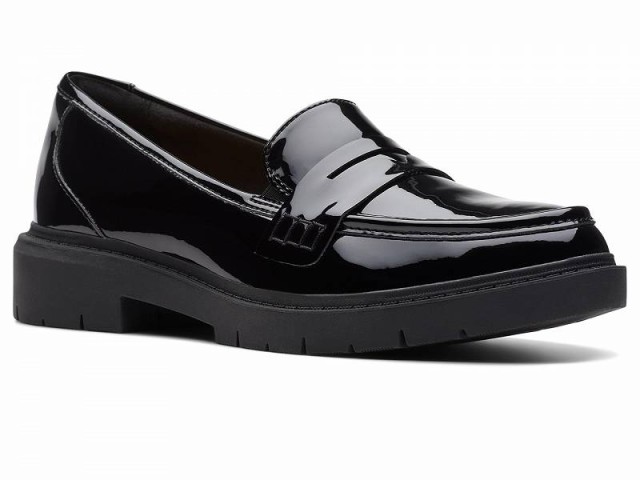 Clarks クラークス レディース 女性用 シューズ 靴 ローファー ボートシューズ Westlynn Ayla Black Patent【送料無料】