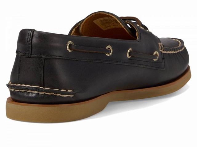 Sperry スペリー メンズ 男性用 シューズ 靴 ボートシューズ Gold Authentic Original 2-Eye Seasonal Black Leather【送料無料】