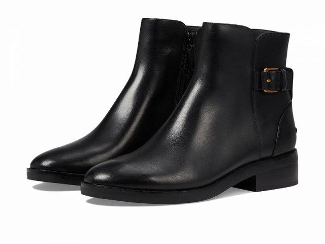 Cole Haan コールハーン レディース 女性用 シューズ 靴 ブーツ アンクル ショートブーツ Hampshire Buckle Bootie Black【送料無料】