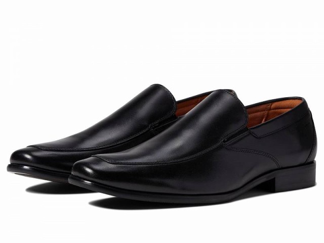 Florsheim フローシャイム メンズ 男性用 シューズ 靴 ローファー Postino Moc Toe Venetian Slip-On Black Smooth【送料無料】