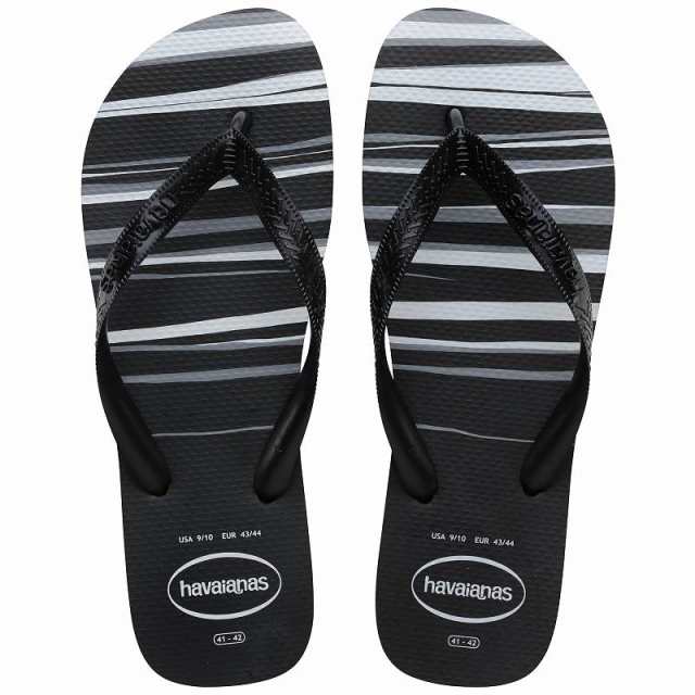 Havaianas ハワイアナス メンズ 男性用 シューズ 靴 サンダル Top Basic Flip Flop Sandal Black/White【送料無料】