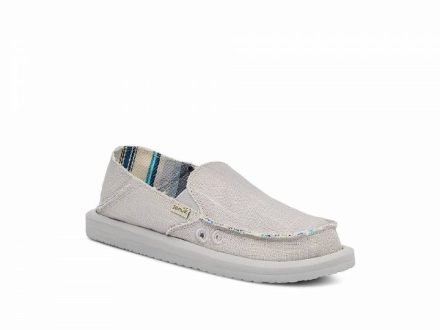 Sanuk サヌーク レディース 女性用 シューズ 靴 ローファー ボートシューズ Donna Hemp Grey【送料無料】