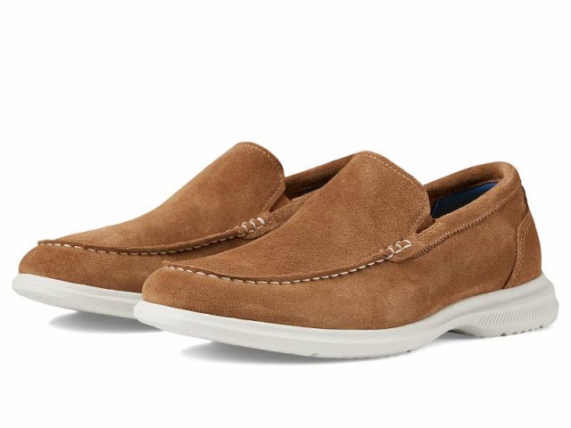 Florsheim フローシャイム メンズ 男性用 シューズ 靴 ローファー Hamptons Moc Toe Venetian Loafer Tan Suede【送料無料】