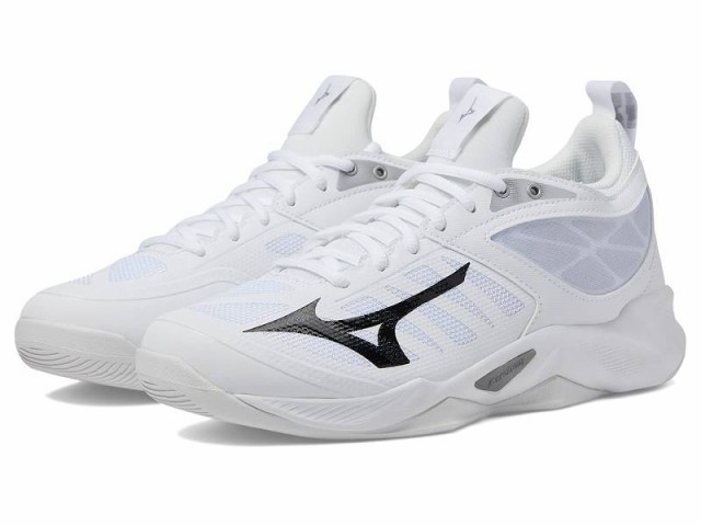 Mizuno ミズノ レディース 女性用 シューズ 靴 スニーカー 運動靴 Wave Dimension White/Black【送料無料】