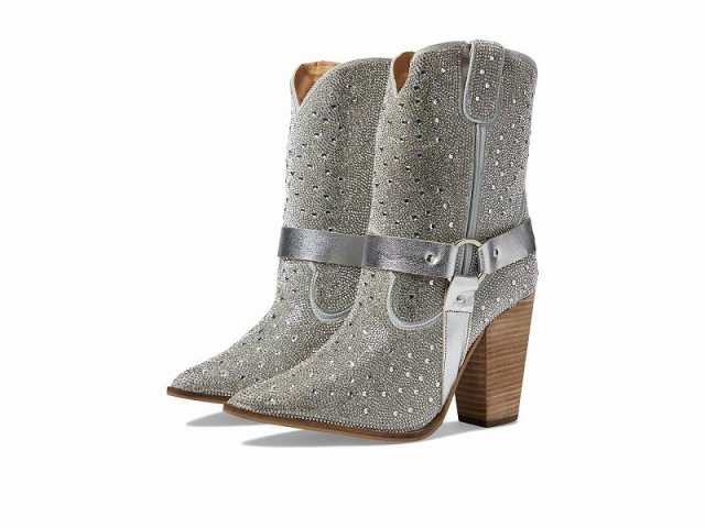 Dingo ディンゴ レディース 女性用 シューズ 靴 ブーツ ウエスタンブーツ Crown Jewel Leather Bootie Silver【送料無料】