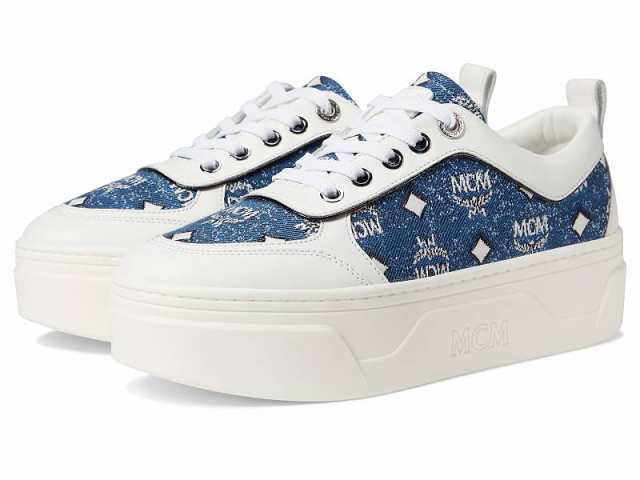 MCM エムシーエム レディース 女性用 シューズ 靴 スニーカー 運動靴 Skyward Vintage Monogram Low Top Sneakers Denim【送料無料】