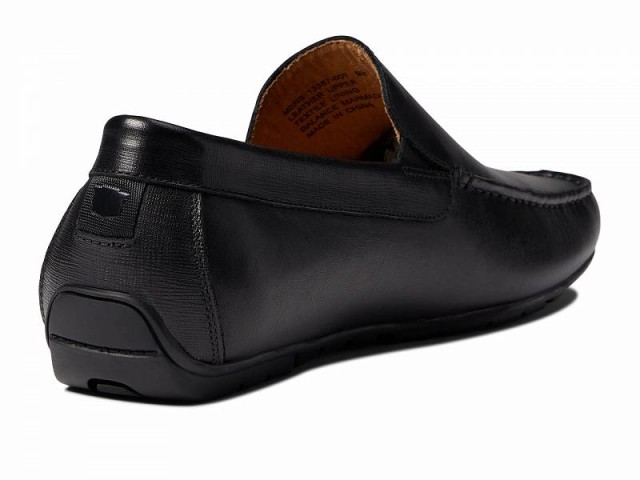 Florsheim フローシャイム メンズ 男性用 シューズ 靴 ローファー Talladega Moc Toe Venetian Driver Black Smooth【送料無料】