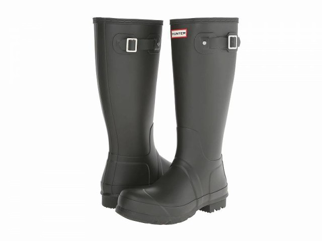 HUNTER ハンター メンズ 男性用 シューズ 靴 ブーツ レインブーツ Original Tall Rain Boots Dark Olive【送料無料】