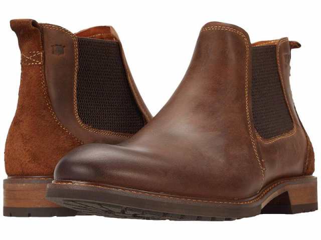 Florsheim フローシャイム メンズ 男性用 シューズ 靴 ブーツ チェルシーブーツ Lodge Plain Toe Gore Boot Brown Crazy【送料無料】