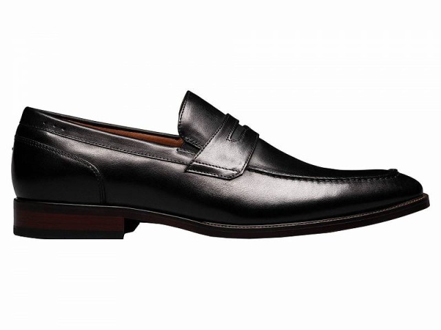 Florsheim フローシャイム メンズ 男性用 シューズ 靴 ローファー Sorrento Moc Toe Penny Loafer Black Smooth【送料無料】