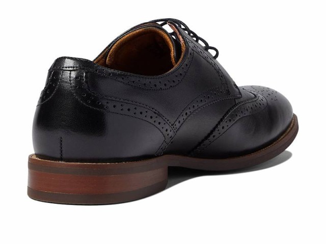 Florsheim フローシャイム メンズ 男性用 シューズ 靴 オックスフォード 紳士靴 通勤靴 Rucci Wing Tip Oxford Black Smooth【送料無料】