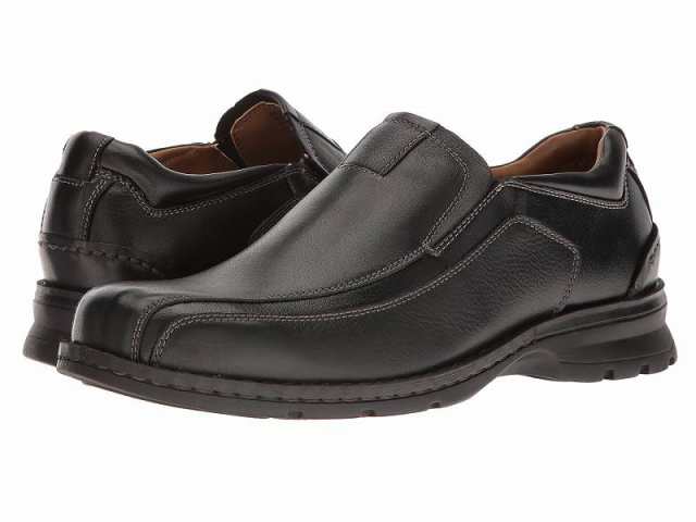 Dockers ドッカーズ メンズ 男性用 シューズ 靴 ローファー Agent Bike Toe Slip On Black Tumbled Leather【送料無料】