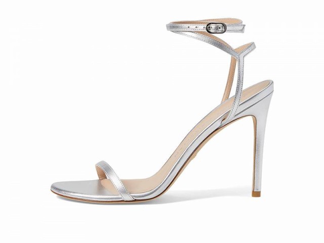 Stuart Weitzman スチュアートワイツマン レディース 女性用 シューズ 靴 ヒール Barelynude 100 Wrap Sandal  Silver【送料無料】｜au PAY マーケット