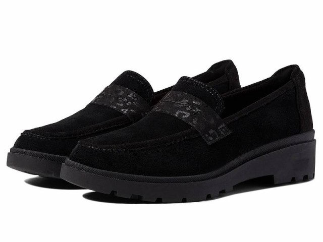 Clarks クラークス レディース 女性用 シューズ 靴 ローファー ボートシューズ Calla Ease Black Suede【送料無料】