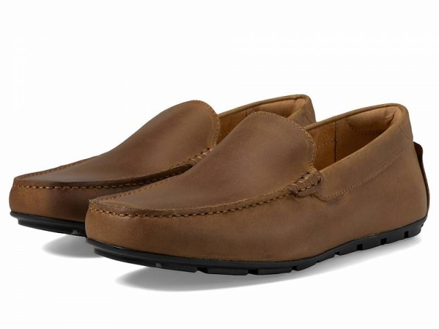 Florsheim フローシャイム メンズ 男性用 シューズ 靴 ローファー Motor Moc Toe Venetian Driver Brown Crazy Horse【送料無料】