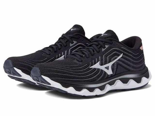 Mizuno ミズノ レディース 女性用 シューズ 靴 スニーカー 運動靴 Wave Horizon 6 Black/Silver【送料無料】