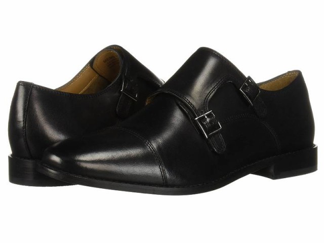 Florsheim フローシャイム メンズ 男性用 シューズ 靴 オックスフォード 紳士靴 通勤靴 Montinaro Double Monk Strap Black【送料無料】