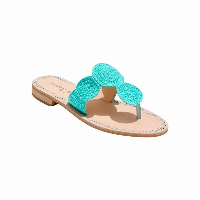 Jack Rogers ジャックロジャース レディース 女性用 シューズ 靴 サンダル Jacks Crochet Sandals Turquoise【送料無料】