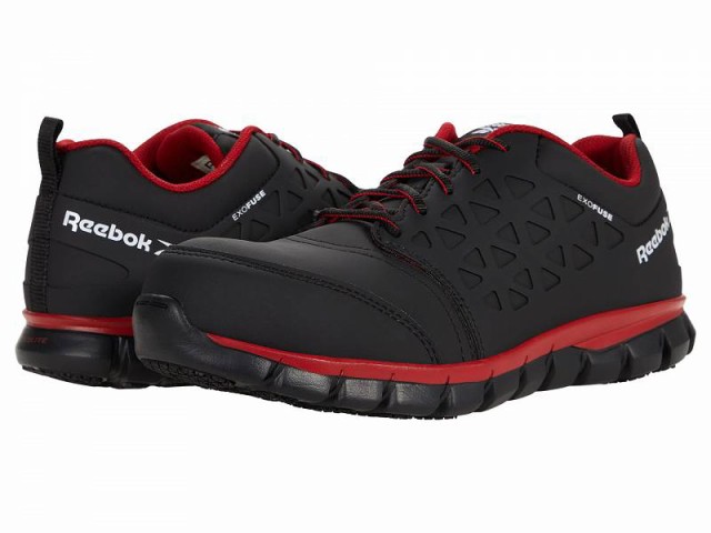 Reebok Work リーボック メンズ 男性用 シューズ 靴 スニーカー 運動靴 Sublite Cushion Work Comp Toe SD Black/Red【送料無料】