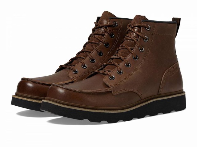 SOREL ソレル メンズ 男性用 シューズ 靴 ブーツ レースアップ 編み上げ Slabtown 62(TM) Moc Waterproof Tobacco/Black【送料無料】