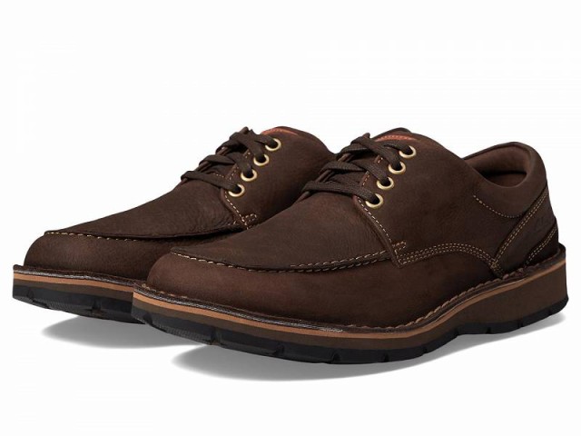 Clarks クラークス メンズ 男性用 シューズ 靴 オックスフォード 紳士靴 通勤靴 Gravelle Low Dark Brown Nubuck【送料無料】