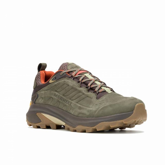 Merrell メレル メンズ 男性用 シューズ 靴 ブーツ ハイキング トレッキング Moab Speed 2 Leather Waterproof Olive【送料無料】