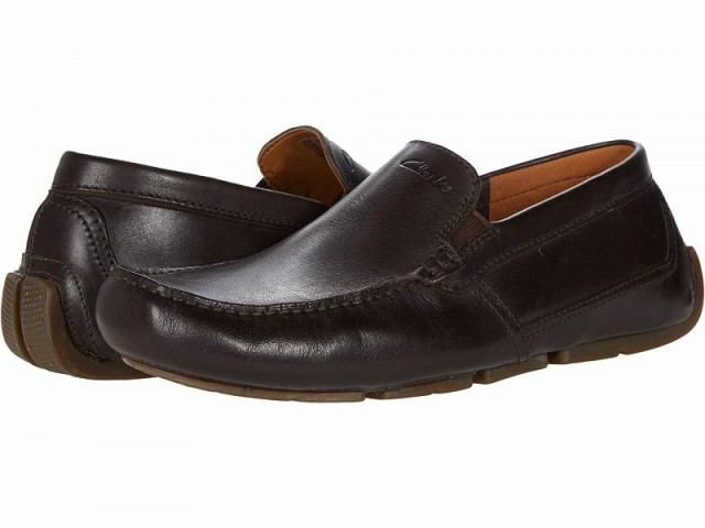 Clarks クラークス メンズ 男性用 シューズ 靴 ローファー Markman Plain Dark Brown Leather【送料無料】